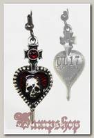 Серьга Alchemy Gothic ULFE6 Pierced Heart