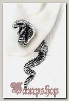 Серьга Alchemy Gothic E337 Cobra Life Force