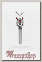 Кулон Alchemy Gothic P699  Asmodeus Crystal Horn Skull