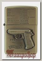 Зажигалка бензиновая JianTai Walther PPK