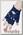 Перчатки кожаные женские без пальцев синие