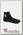 Кеды Converse All Star Black White Logo 7 блоков черные с белым логотипом