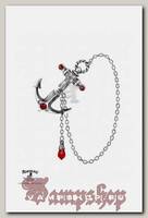 Серьга Alchemy Gothic ULFE16 Anchors Away Ear Stud