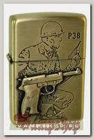Зажигалка бензиновая JianTai World a Gun P38