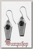 Серьга Alchemy Gothic E432 RIP Rose