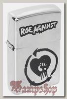 Зажигалка с гравировкой Rise Against