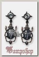 Серьги Alchemy Gothic E282 Black Sun Khepri