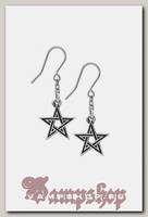 Серьга Alchemy Gothic E395 Black Star Earrings
