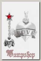 Серьга Alchemy Gothic ULFE7 Love Dangler