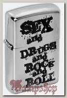 Зажигалка с гравировкой Sex Drugs and Rock n Roll