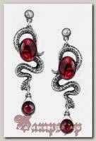Серьги Alchemy Gothic E336 Serpents Eye