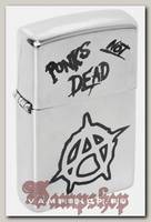 Зажигалка с гравировкой Punks not Dead