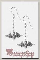 Серьга Alchemy Gothic E429 Kiss The Night Bat