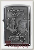 Зажигалка бензиновая JianTai American Legend Орел и мотоцикл